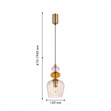 4339-1P, подвес, D145xH410/1910, 1xE27x40W, excluded