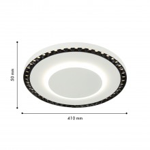 4432-1C, потолочный светильник, D410xH50, LEDx24W, 2500LM, 4000K, included