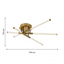 4469-3C, потолочная люстра, D700xH150, LEDx26W, 3560LM, 4000K, included