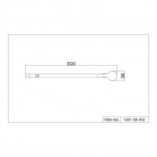 1001-SB-050, сетевой шнур, L500xW36, IP20