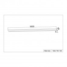 1002-TW-100, шинопровод, L1000xW30xH5, IP20