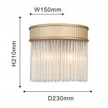 4200-2W, настенный светильник, D150xW230xH210, 2xE14x40W