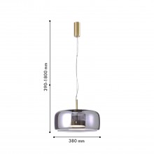 4234-2P, подвес, D380xH390/1800, LEDx12W, 1300LM, 4000K