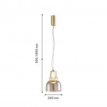 4242-1P, подвес, D260xH500/1800, LEDx6W, 639LM, 4000K