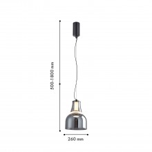 4243-1P, подвес, D260xH500/1800, LEDx6W, 639LM, 4000K