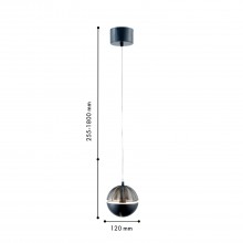 4326-1P, подвес, D120xH255/1800, LEDx5W, 400LM, 4000K