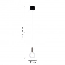 4379-1P, подвес, D100xH320/2020, LEDx3W, 195LM, 4000K, CRI>90