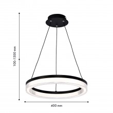 4399-4P, подвесная люстра, D400xH100/1500, LEDx21W, 1838LM, 4000K, IP20