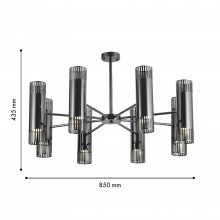 4481-16P, потолочная люстра, D850xH435, 16xGU10x20W