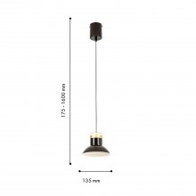 4516-1P, подвес, D135xH175/1600, LEDx10W, 800LM, 4000K