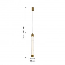 4558-1P, подвес, D35xH510/1510, LEDx4W, 460LM, 4000K