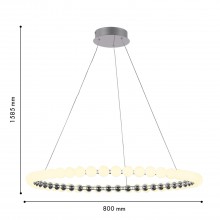 4589-8P, подвесная люстра, D800xH1585, LEDx52W, 4150LM, 4000K