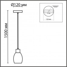 6583/1A MODERNI LN24 белый, золотой/прозрачный/металл/стекло Подвес E27 1*40W 220V ICE