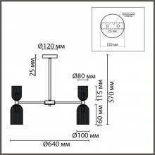 6586/10 MODERNI LN24 золото/прозрачный, металл/стекло Люстра подвесная E14 10*40W 220V KASSIA