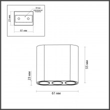 7093/8CL HIGHTECH ODL25 Потолочный светильник бронзовый/металл/акрил IP20 LED 8W 3000K 220V SMALL