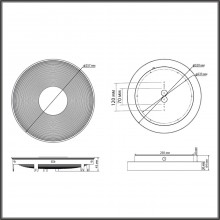 7752/18L MITRA LED SN Светильник пластик/белый LED 18Вт 4000K D320 IP54 QUANTUM