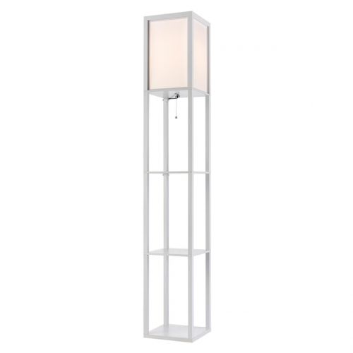 8089/1F COMFI LN24 белый, дерево/текстиль Торшер Е27 1*60W 220V PRACTIC