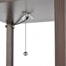 8090/1F COMFI LN24 кофейный/белый, дерево/текстиль Торшер Е27 1*60W 220V PRACTIC