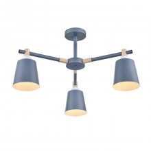 8098/3C MODERNI LN25 синий/синий металл, дерево/металл Люстра потолочная Е27 3*60W 220V ROSALINA