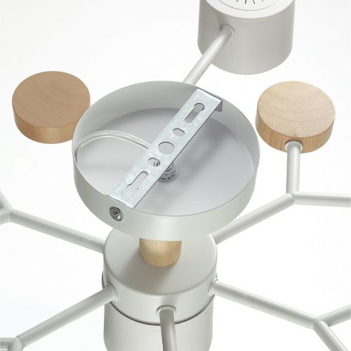 8195/7C COMFI LN25 белый, металл/дерево/пластик Потолочный светильник LED GX53 7*9W 220V RONDO