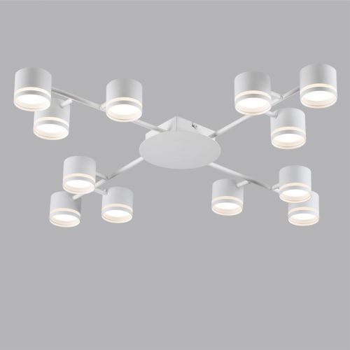 8235/12C COMFI LN25 белый, металл Люстра потолочная LED GX53 12*10W 220V GARETA