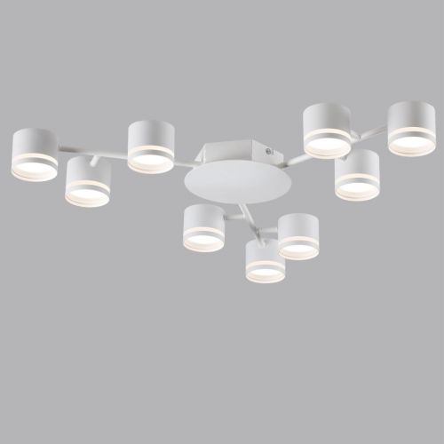 8235/9C COMFI LN25 белый металл Люстра потолочная LED GX53 9*10W 220V GARETA
