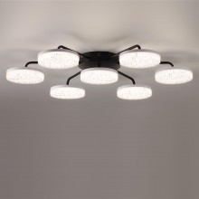 8236/7CL LEDIO черный, металл/акрил Люстра потолочная с пультом ДУ LED 90W 3000-6000К 220V DIDANA