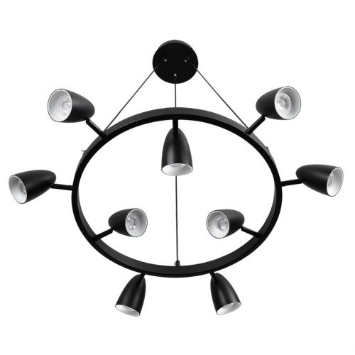 8237/9 COMFI черный, металл Светильник подвесной GU10 9*35W 220V ILMINA