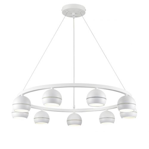 8242/9 COMFI LN25 белый металл Светильник подвесной LED GX53 8*7W 220V LUAZANA