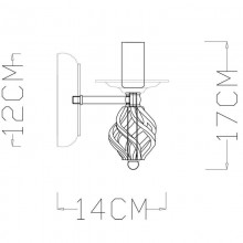 Бра Arte Lamp Cartwheel A4550AP-1CK