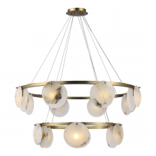 SL1520.303.14 Светильник подвесной ST-Luce Латунь/Алебастр G9 145W 4000K