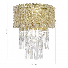 SL1637.301.02 Светильник настенный ST-Luce Латунь/Прозрачный, Янтарный E14 260W