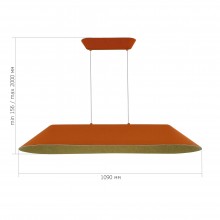 SL3001.823.01 Светильник подвесной ST-Luce Оранжевый,Серый/Оранжевый,Серый LED 132W