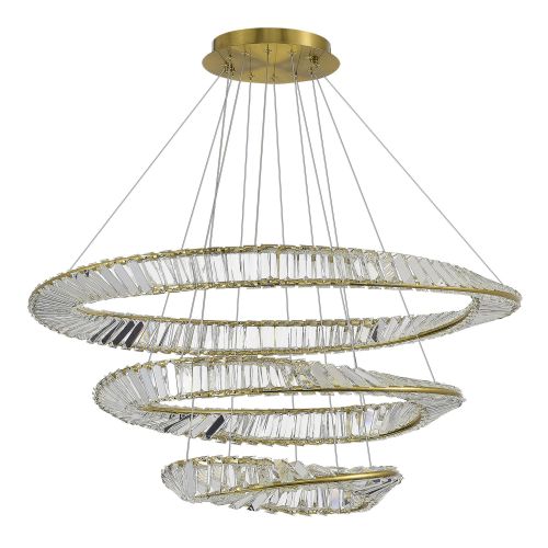 SL6204.301.03 Светильник подвесной ST-Luce Латунь/Прозрачный LED 197W 4000K