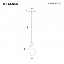 SL6226.403.01 Светильник подвесной ST-Luce Черный/Белый G9 15W 4000K