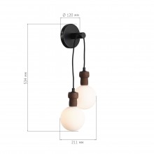 SL6226.411.02 Светильник настенный ST-Luce Черный/Белый G9 25W 4000K