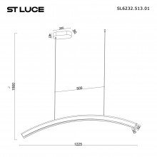 SL6232.513.01 Светильник подвесной ST-Luce Белый/Белый LED 120W 4000K