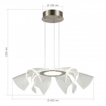 SL6235.103.20 Светильник подвесной ST-Luce Никель/Прозрачный LED 120W 4000K