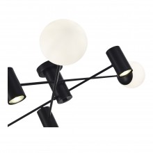 SLE1105-402-06 Светильник потолочный Черный/Белый GU10+E27 3+35+60W