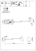 SLE201051-01 Светильник настенный Белый/Белый GU10 15W 4000K