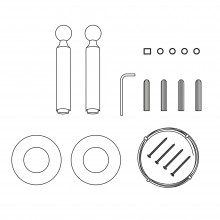 ST963.409.00 Монтажный комплект для тросовой световой системы ST-Luce Черный