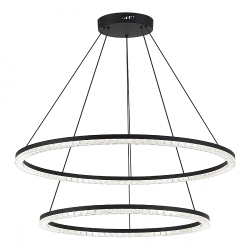 SL1018.403.02 Светильник подвесной ST-Luce черный/прозрачный LED 2*96W 4000K