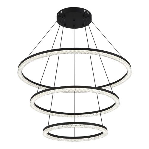 SL1018.403.03 Светильник подвесной ST-Luce черный/прозрачный LED 3*130W 4000K