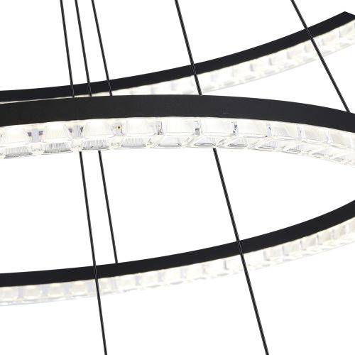 SL1018.403.03 Светильник подвесной ST-Luce черный/прозрачный LED 3*130W 4000K