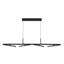 SL1018.403.04 Светильник подвесной ST-Luce черный/прозрачный LED 4*32W 4000K