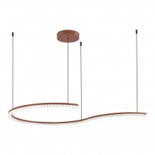 SL1018.603.01 Светильник подвесной ST-Luce терракотовый/прозрачный LED 1*65W 4000K