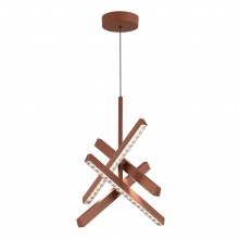 SL1018.613.04 Светильник подвесной ST-Luce терракотовый/прозрачный LED 4*43W 4000K