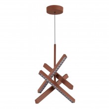 SL1018.613.04 Светильник подвесной ST-Luce терракотовый/прозрачный LED 4*43W 4000K