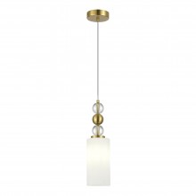 SL2003.303.01 Светильник подвесной ST-Luce латунь/белый E27 1*40W