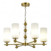 SL2003.303.06 Светильник подвесной ST-Luce латунь/белый E27 6*40W